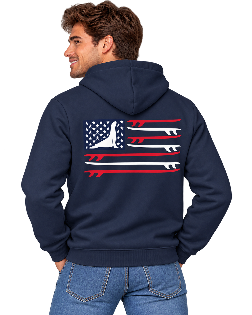 USA Surfer 25 Full Zip Hoodie