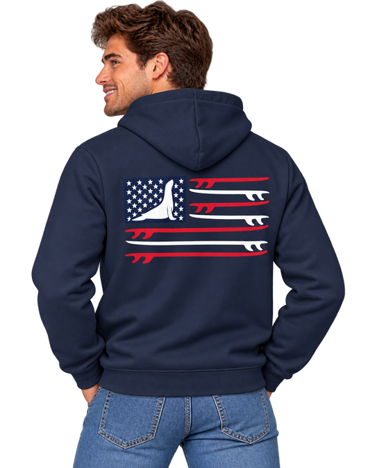 USA Surfer 25 Full Zip Hoodie