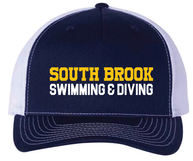 South Brook Swimming and Diving Embroidered Trucker Hat