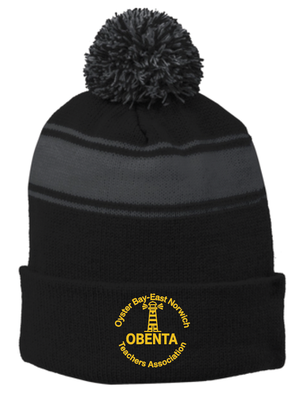 OYSTER BAY TEACHERS ASSOCIATION EMBROIDERED POM POM BEANIE