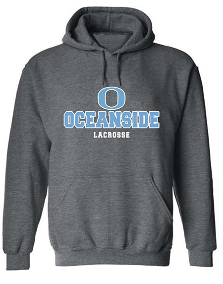 Oceanside Lacrosse Hoodie Name Top Back