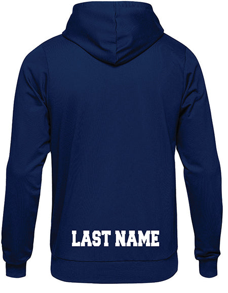 Oceanside Lacrosse Hoodie Name on Bottom Back