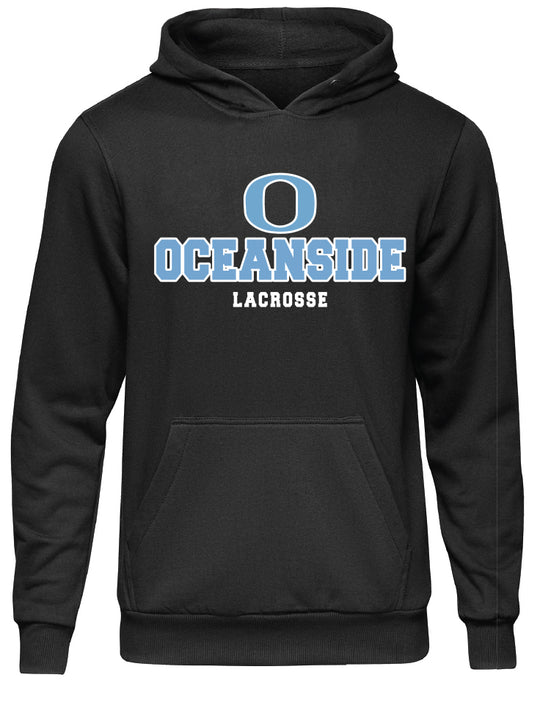 Oceanside Lacrosse Hoodie Name Top Back