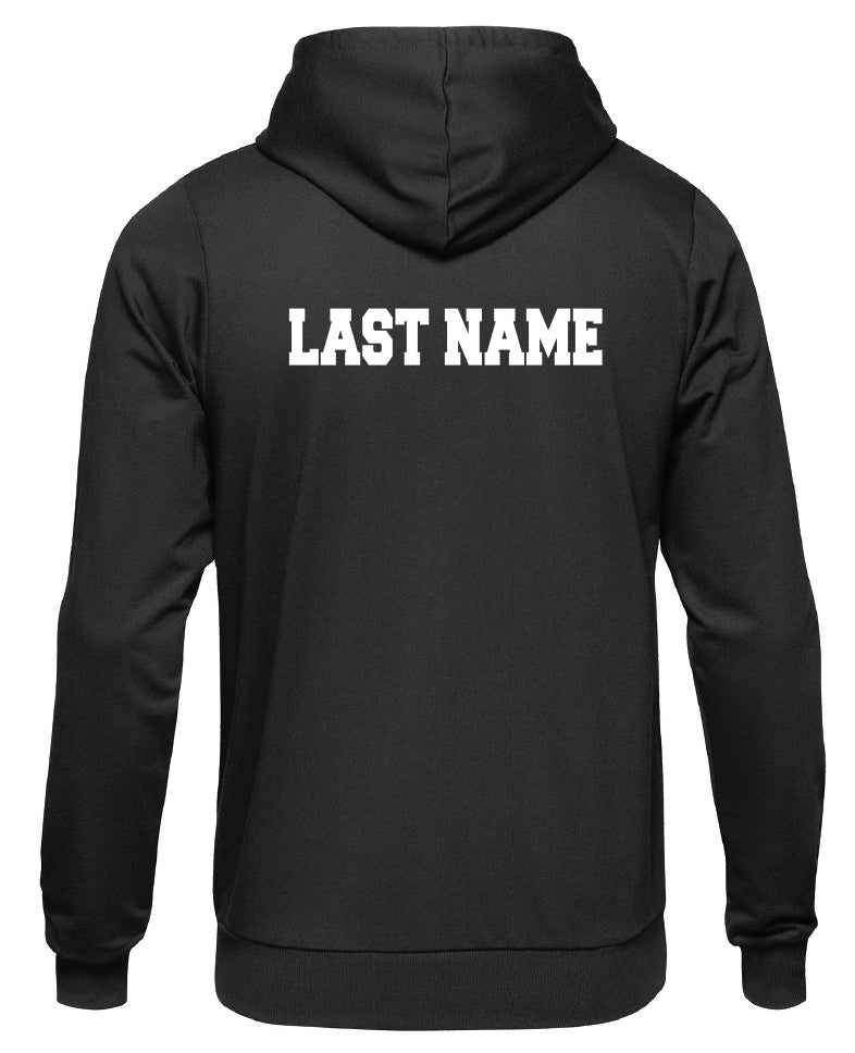 Oceanside Lacrosse Hoodie Name Top Back