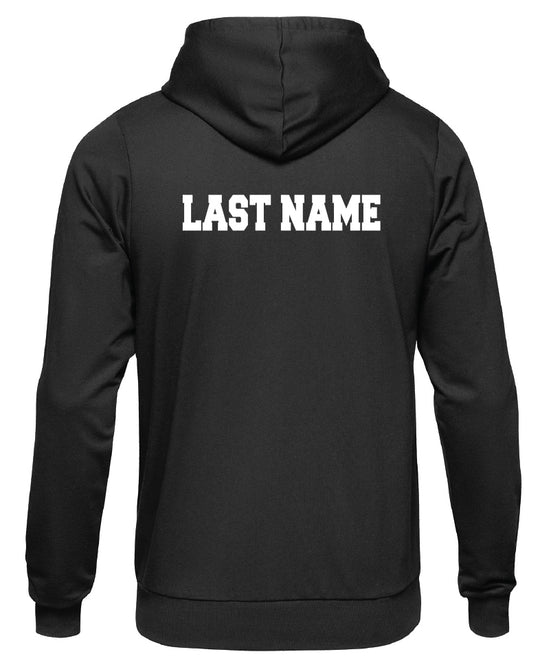 Oceanside Lacrosse Hoodie Name Top Back