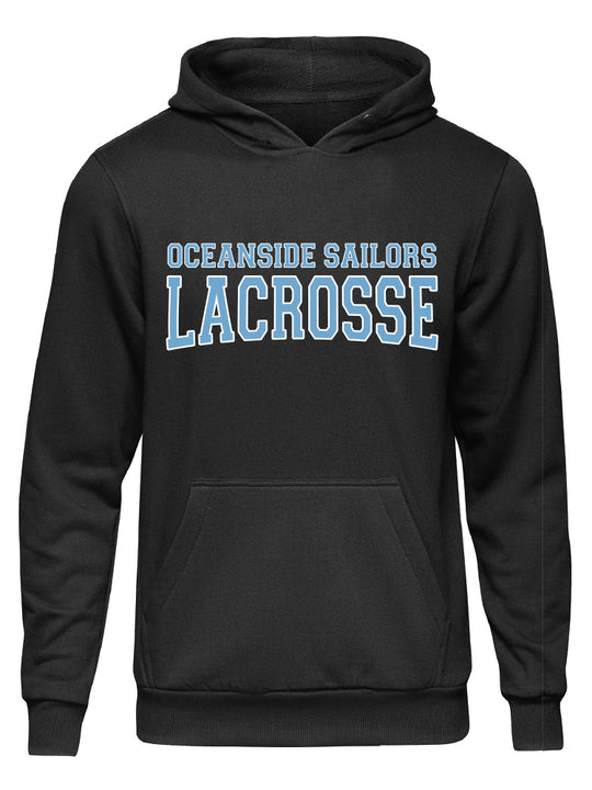 Oceanside Lacrosse OCEANSIDE SAILORS Name on Bottom Back Hoodie