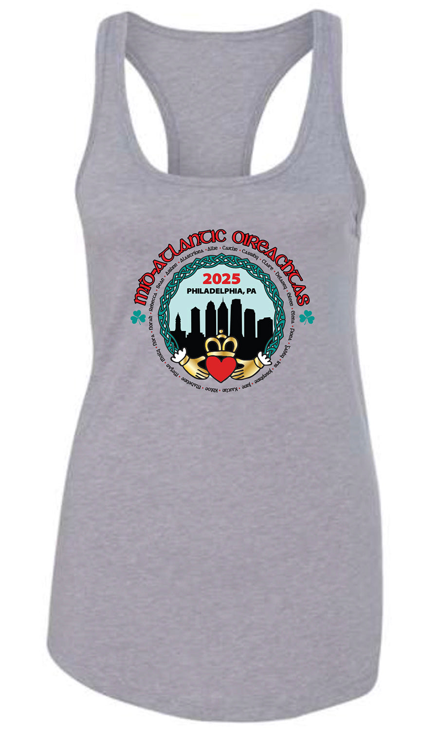 Mid-Atlantic Oireachtas Adult size Racerback Tank