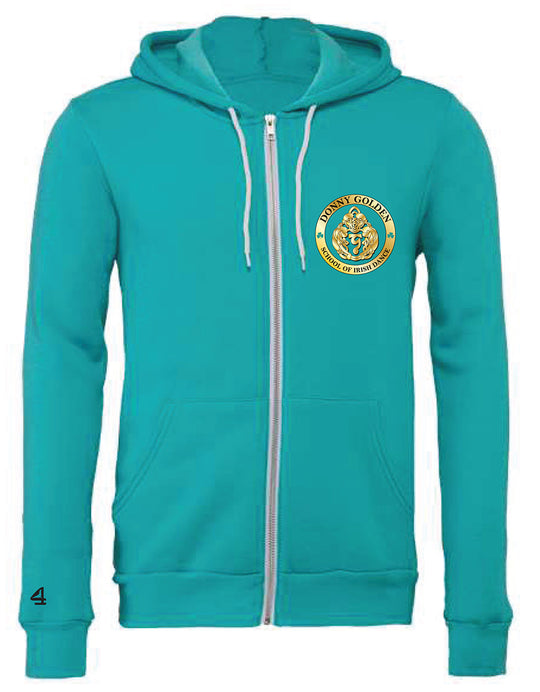 Mid-Atlantic Oireachtas Teal Adult Size only Full Zip Hoodie