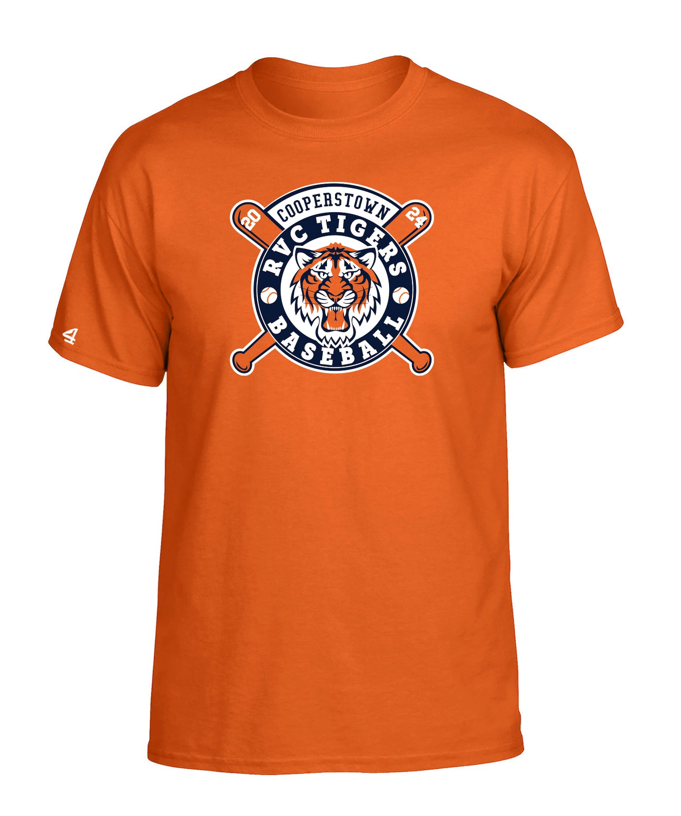 RVC Tigers Baseball Short Sleeve Tee w/ custom name and number