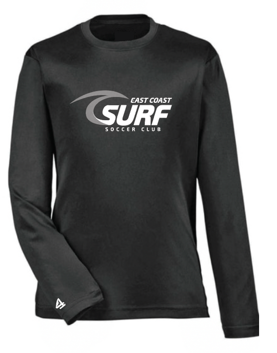 East Coast Surf Soccer Club Logo Long Performance sleeve T-shirt