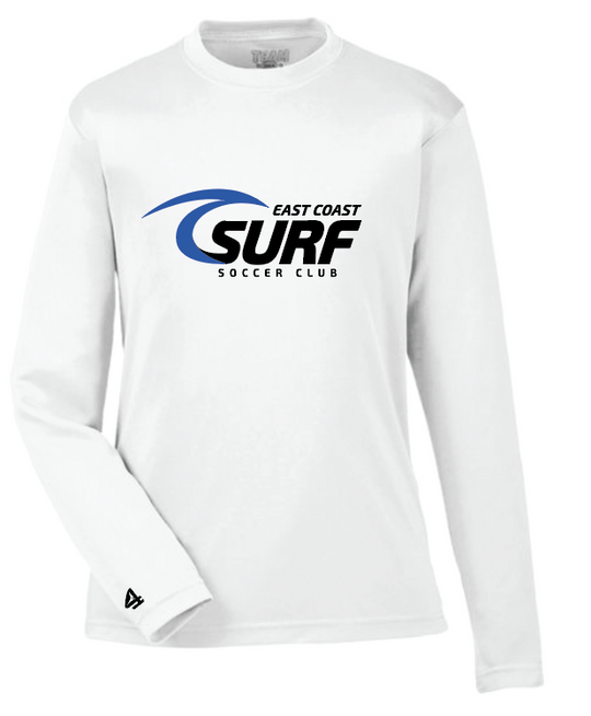 East Coast Surf Soccer Club Logo Long Performance sleeve T-shirt
