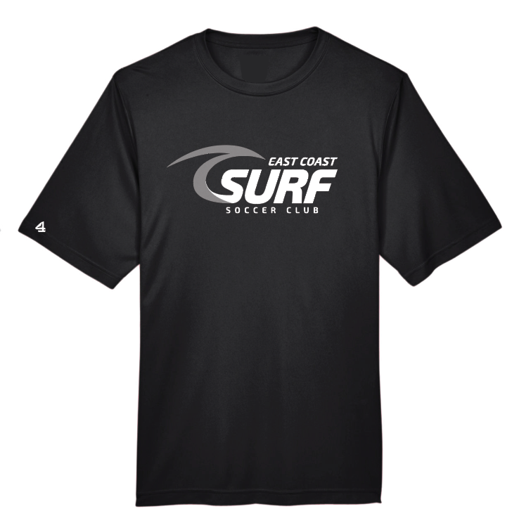 East Coast Surf Soccer Club Logo Performance Short sleeve T-shirt