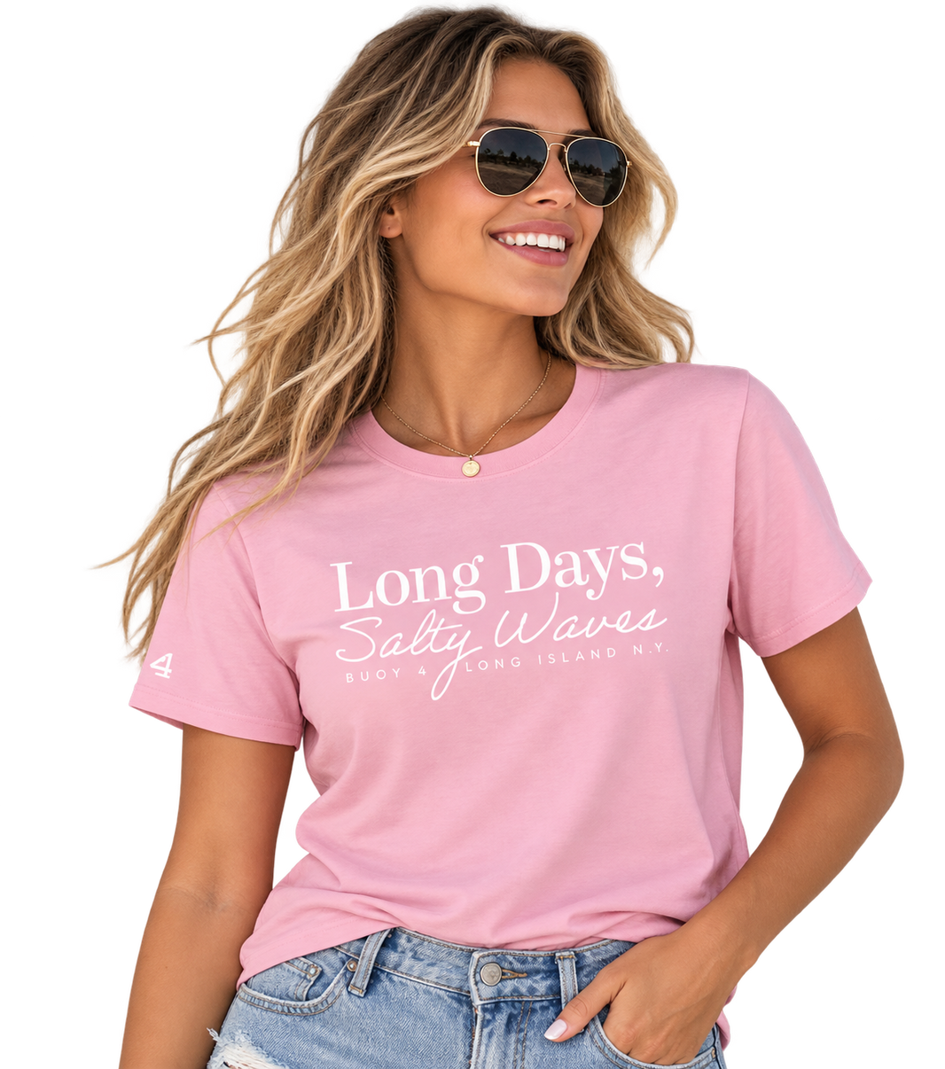 Buoy4 Long Days Salty Waves Short Sleeve Graphic Tee