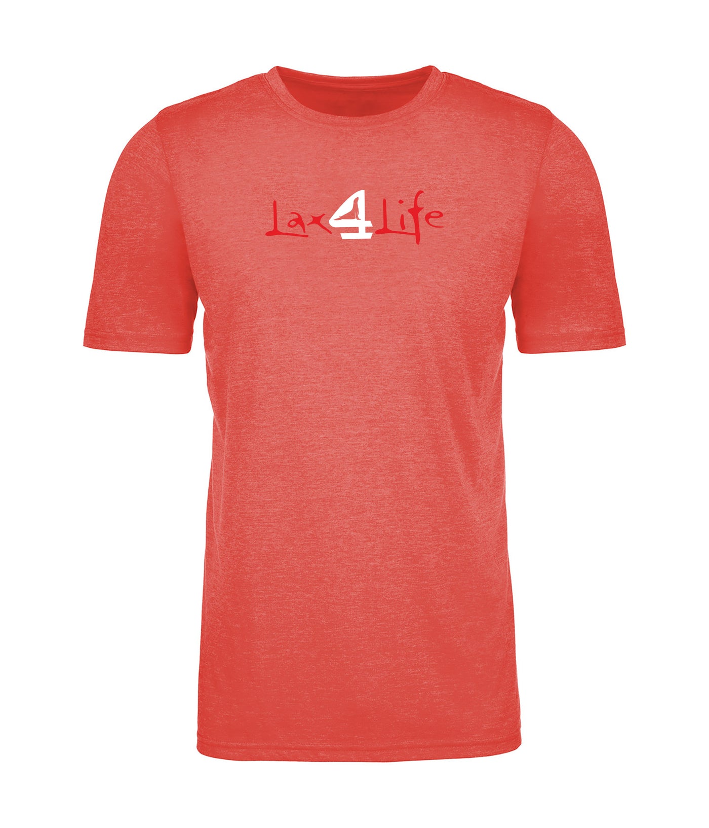 Adult Heather Red Lax 4 Life - Short Sleeve