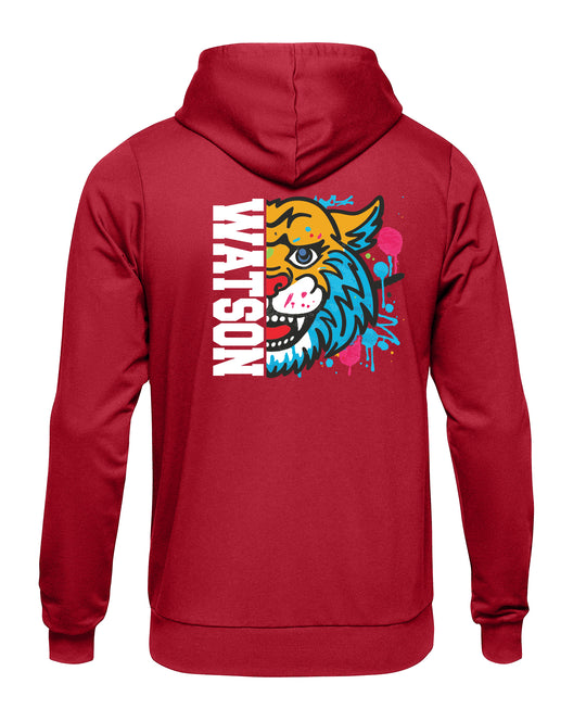 WATSON ELEMENTARY WILDCATS Color Splash Hoodie