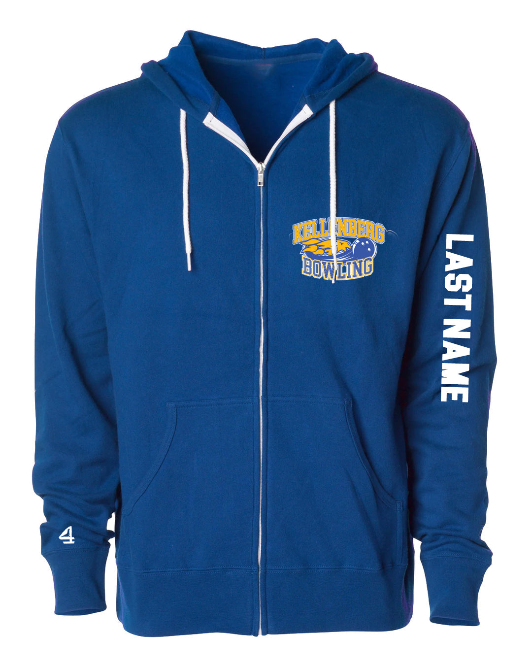 Kellenberg Bowling Full Zip Light Weight Hoodie