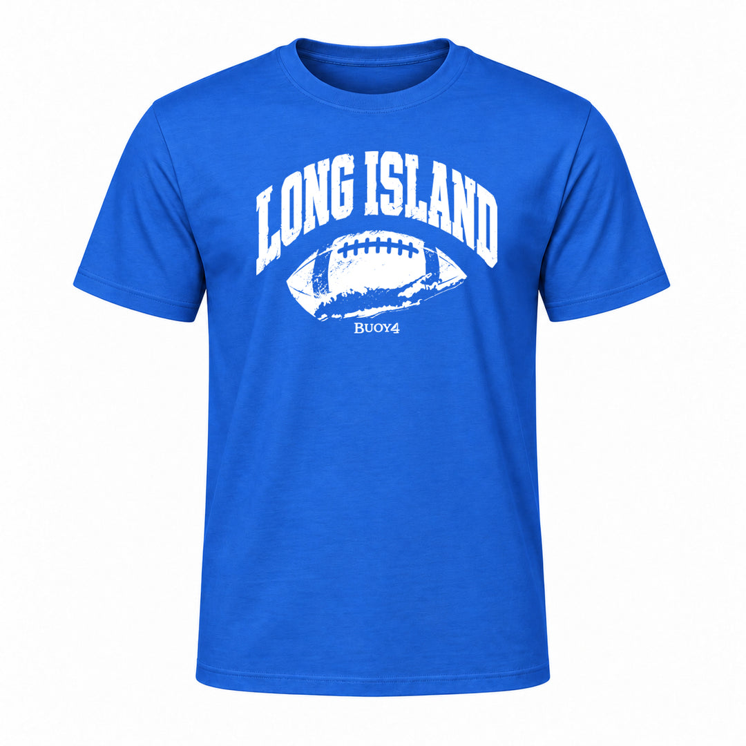 LONG ISLAND NY MAP FOOTBALL GRAPHIC TEE