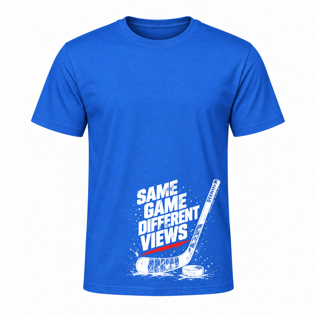 SAME GAME DIFFERENT VIEW HOCKEY GRAPHIC TEE