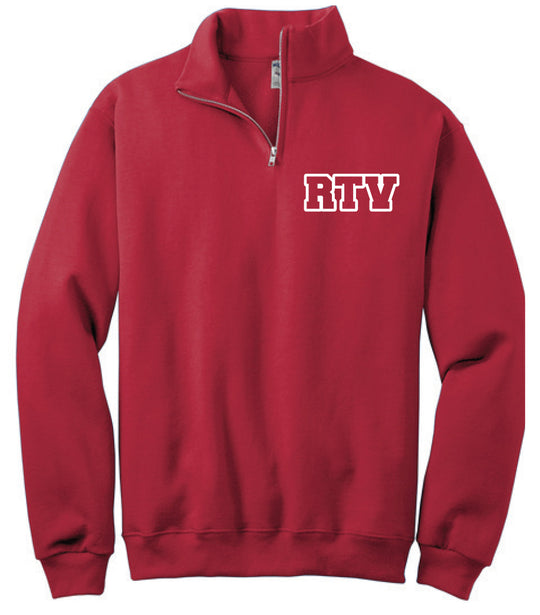 SSHS Red and Blue Block Lettering 1/4 zip