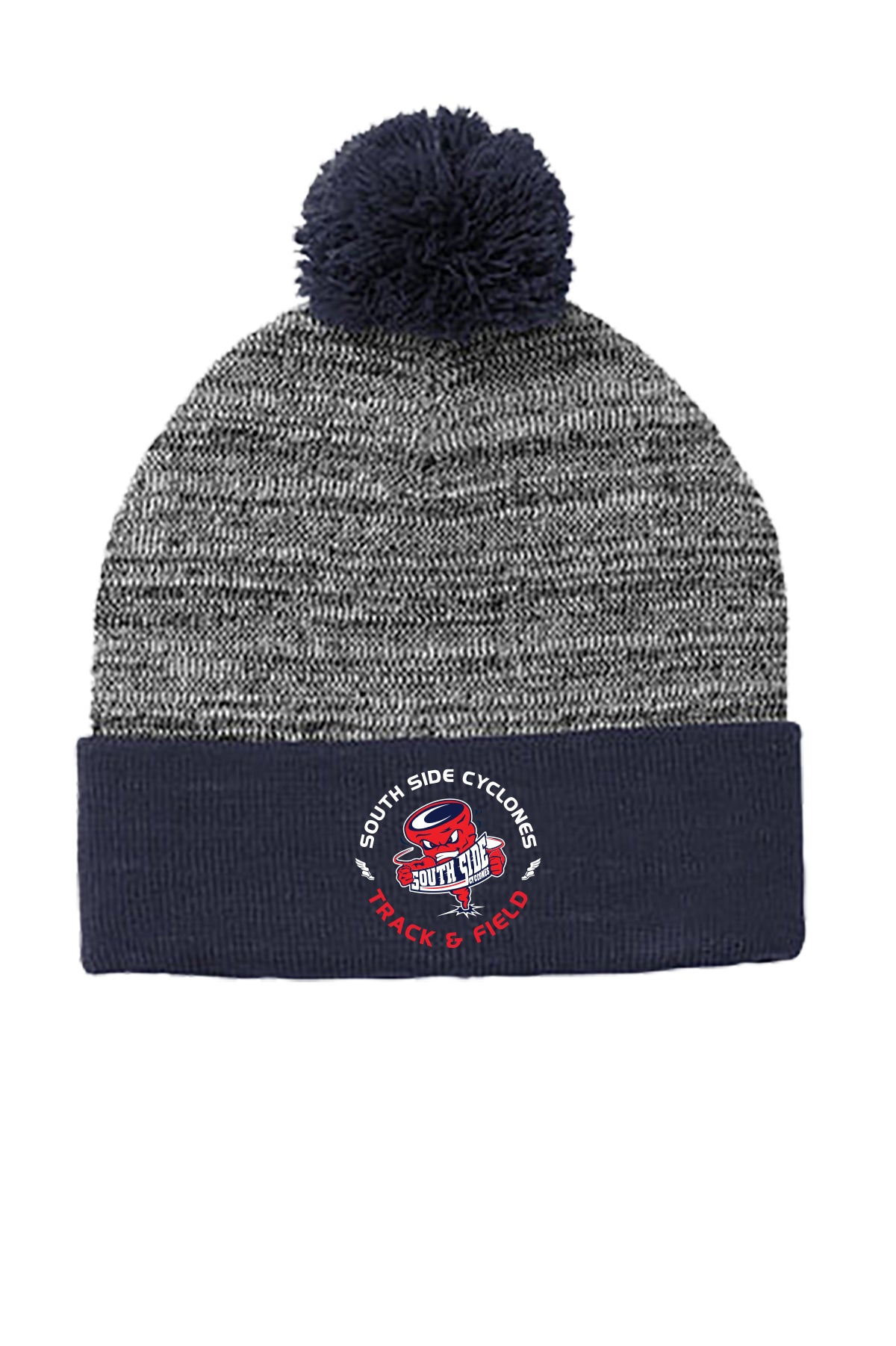 SOUTH SIDE WINTER TRACK FIELD Pom Pom Hat