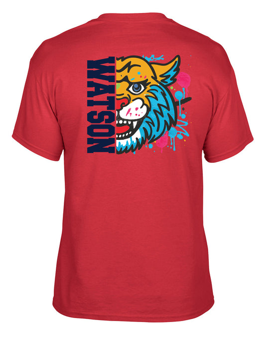 WATSON ELEMENTARY WILDCATS Color Splash SS Tshirt