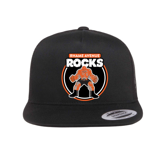 Rhame Ave Rocks Embroidered Trucker Hat
