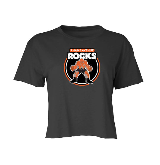 Rhame Ave Rocks Cropped Cotton Tee