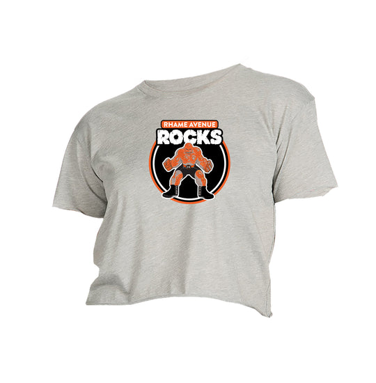 Rhame Ave Rocks Cropped Cotton Tee