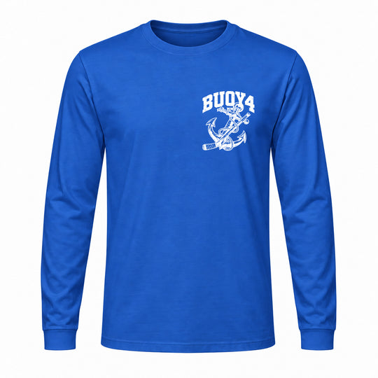 BUOY4 ANCHOR AND HOCKEY LONG SLEEVE GRAPHIC TEE