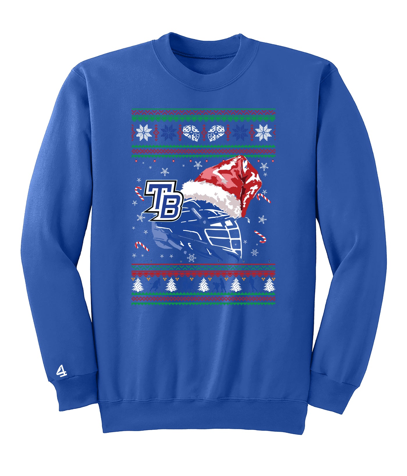 TRUE BLUE Lacrosse Crewneck Xmas Sweatshirt