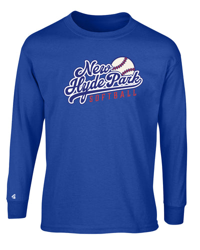 NHP Softball Diamond Team Spirit Long Sleeve Cotton Tee