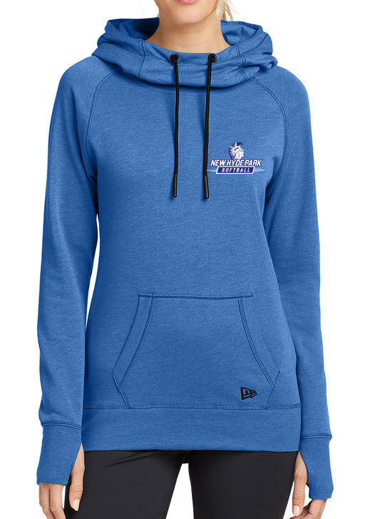New Hyde Park Softball Diamond Women's New Era Tri-Blend Long Sleeve Hoodie