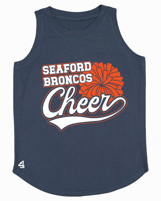 Seaford Broncos Cheer Relax Tank