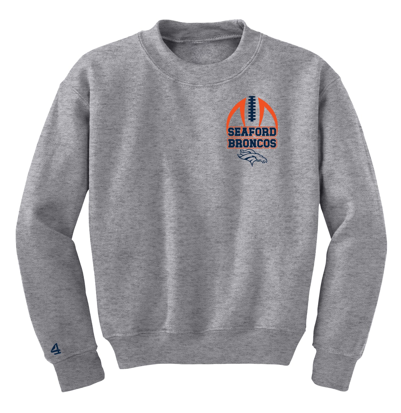 Seaford Broncos Football Crewneck Sweatshirt