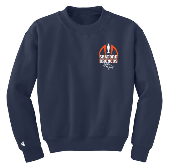 Seaford Broncos Football Crewneck Sweatshirt