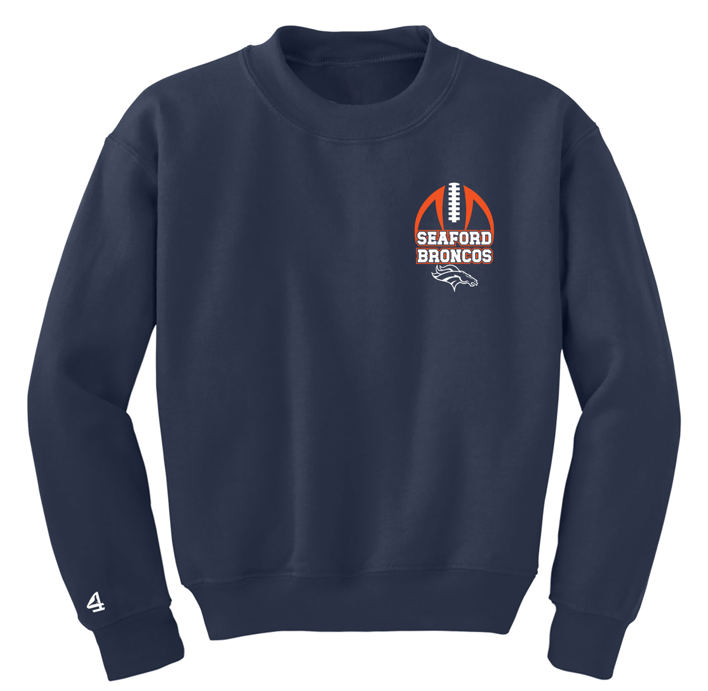 Seaford Broncos Football Crewneck Sweatshirt