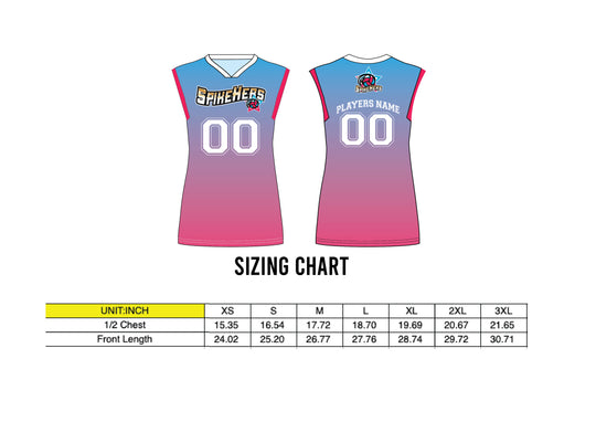 Spikehers Volleyball TEAM 13-14 Uniform