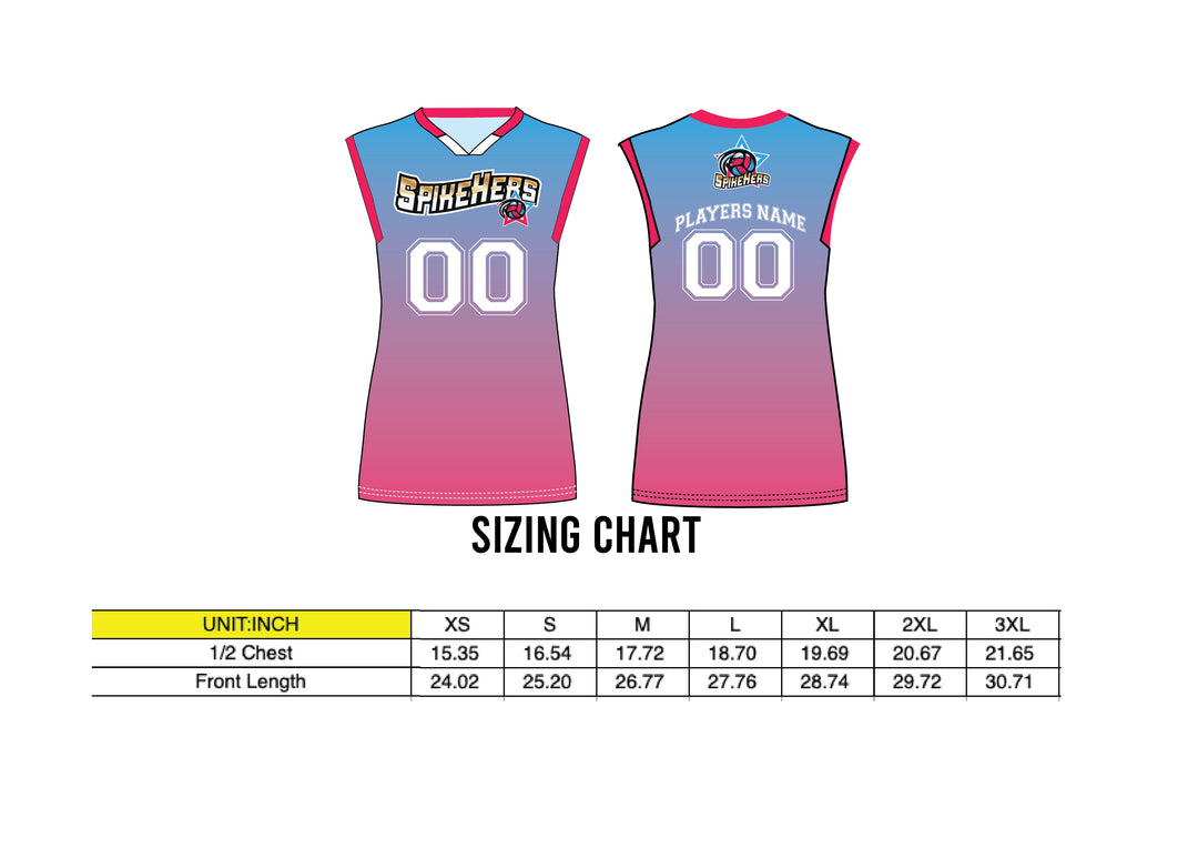 Spikehers Volleyball TEAM 13-14 Uniform