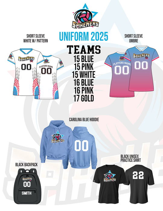 Spikehers Volleyball 15- 17 Uniform