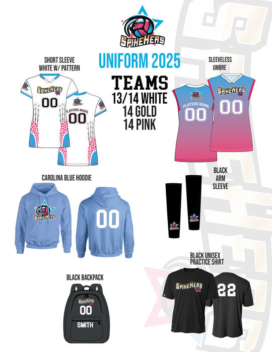 Spikehers Volleyball TEAM 13-14 Uniform