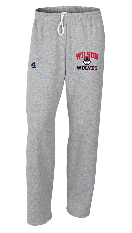 WILSON Crewneck open bottom sweats
