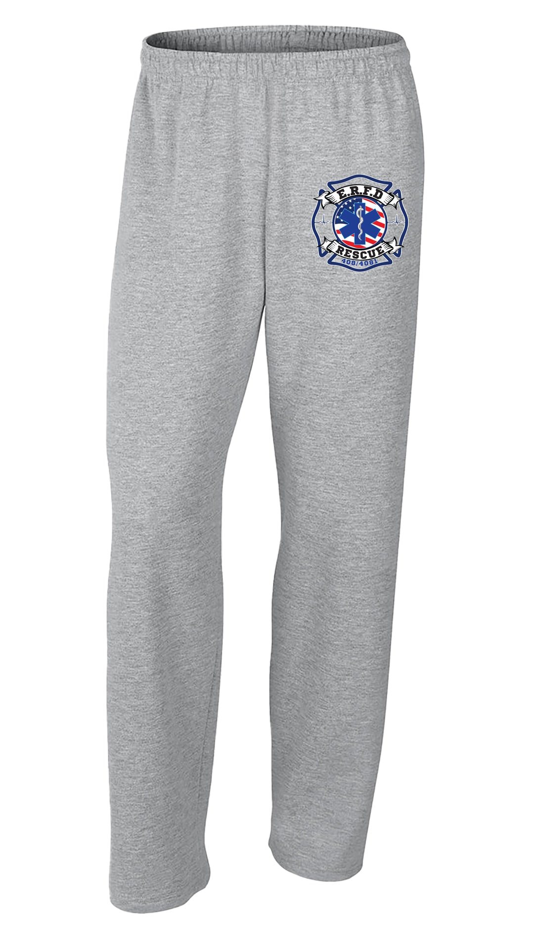 E.R.F.D. RESCUE OPEN BOTTOM SWEATPANTS