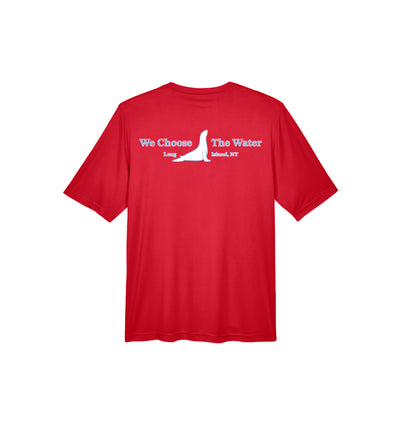 Adult Red "We Choose The Water" Long Island - Short Sleeve