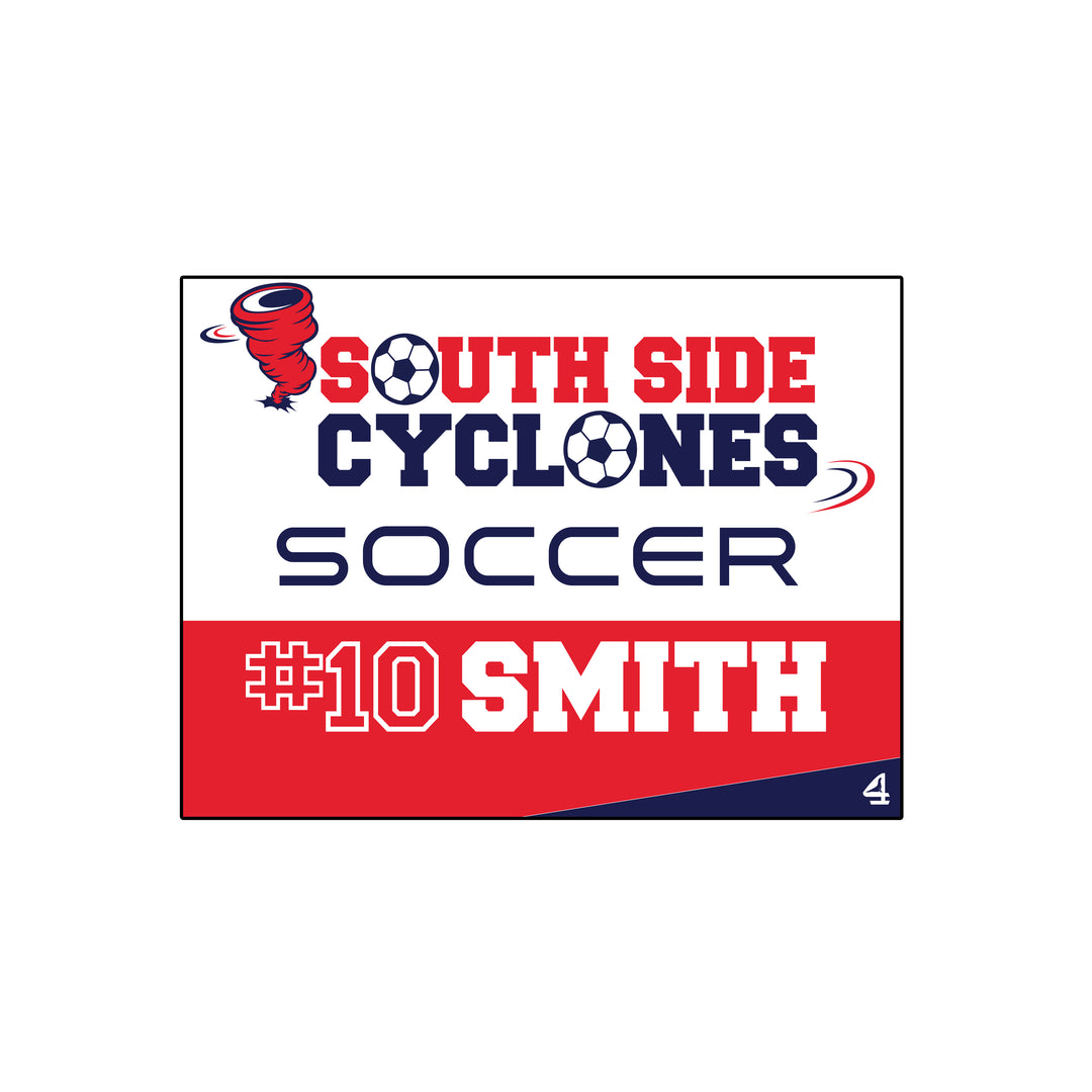 SSHS Cyclones Soccer CUSTOMIZED Lawn Sign