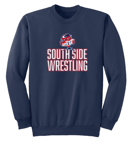 SOUTH SIDE VARSITY WRESTLING Crewneck Sweatshirt