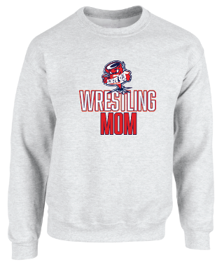 SOUTH SIDE VARSITY WRESTLING MOM Crewneck Sweatshirt