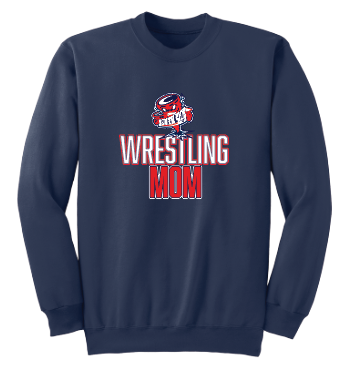SOUTH SIDE VARSITY WRESTLING MOM Crewneck Sweatshirt