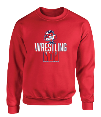 SOUTH SIDE VARSITY WRESTLING MOM Crewneck Sweatshirt