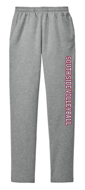 SOUTH SIDE MIDDLE SCHOOL VOLLEYBALL Open Bottom Sweatpants