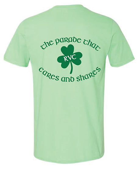RVC St. Patrick’s Day Parade Cares and Shares Short Sleeve Shirt (ADULT SIZING ONLY)